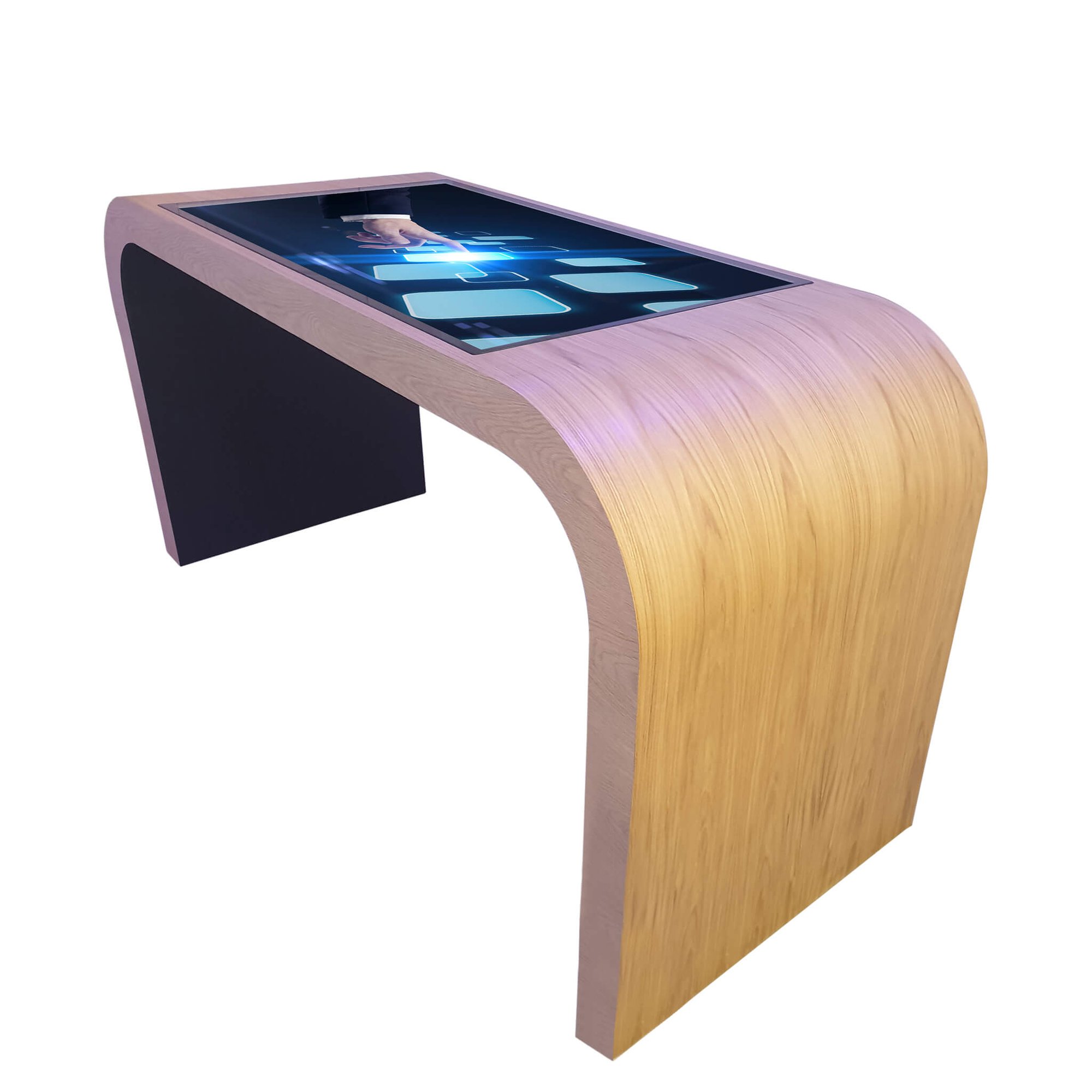 Image IH Planning Table Timber Curved 55